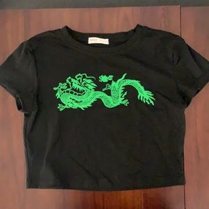Crop top - dragon